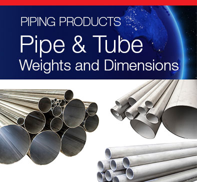 Pipe - Tube Weights and Dims